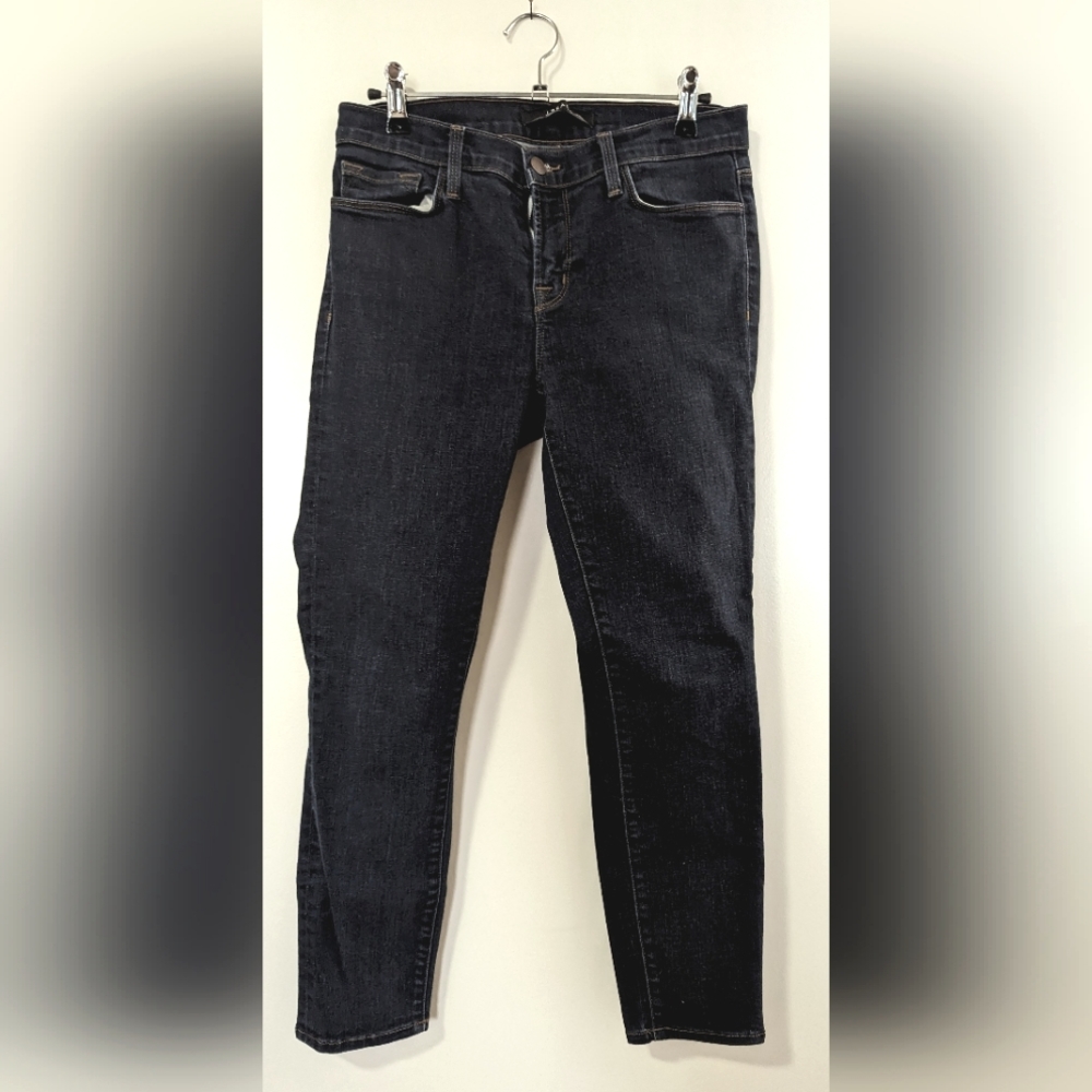 J Brand High Rise Skinny Jeans Dark Wash